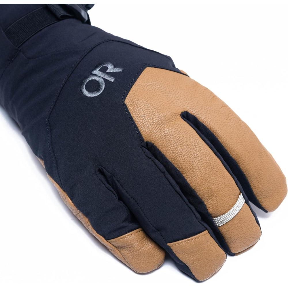 imageOutdoor Research Mens Arete Modular GoreTex GlovesBlackDark Natural