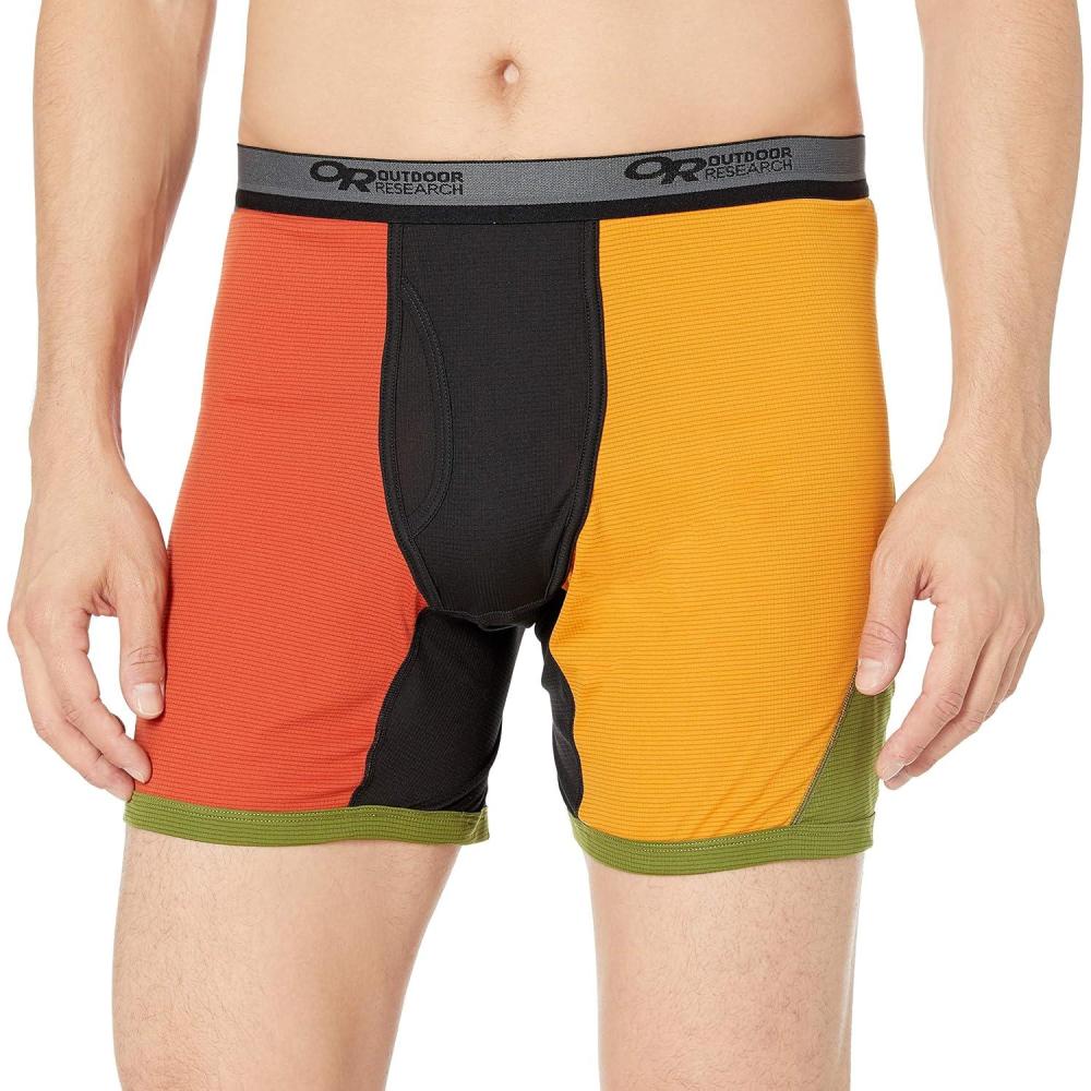 imageOutdoor Research Mens Echo Boxer BriefsBurnt Orange Multi