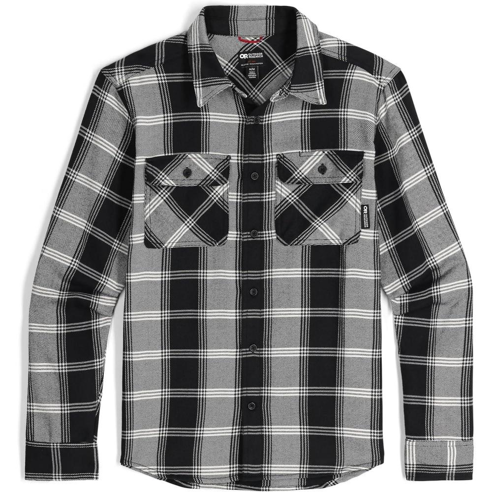 imageOutdoor Research Mens Feedback Flannel Twill ShirtBlack Plaid