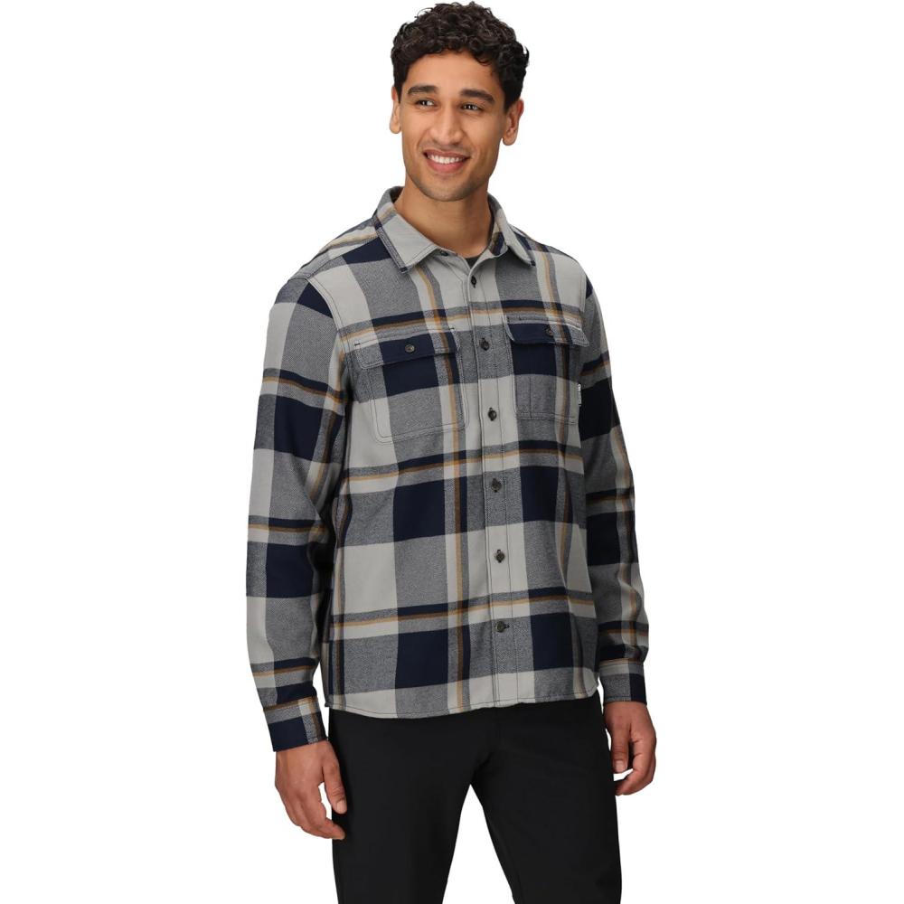 imageOutdoor Research Mens Feedback Flannel Twill ShirtDark Navy Plaid