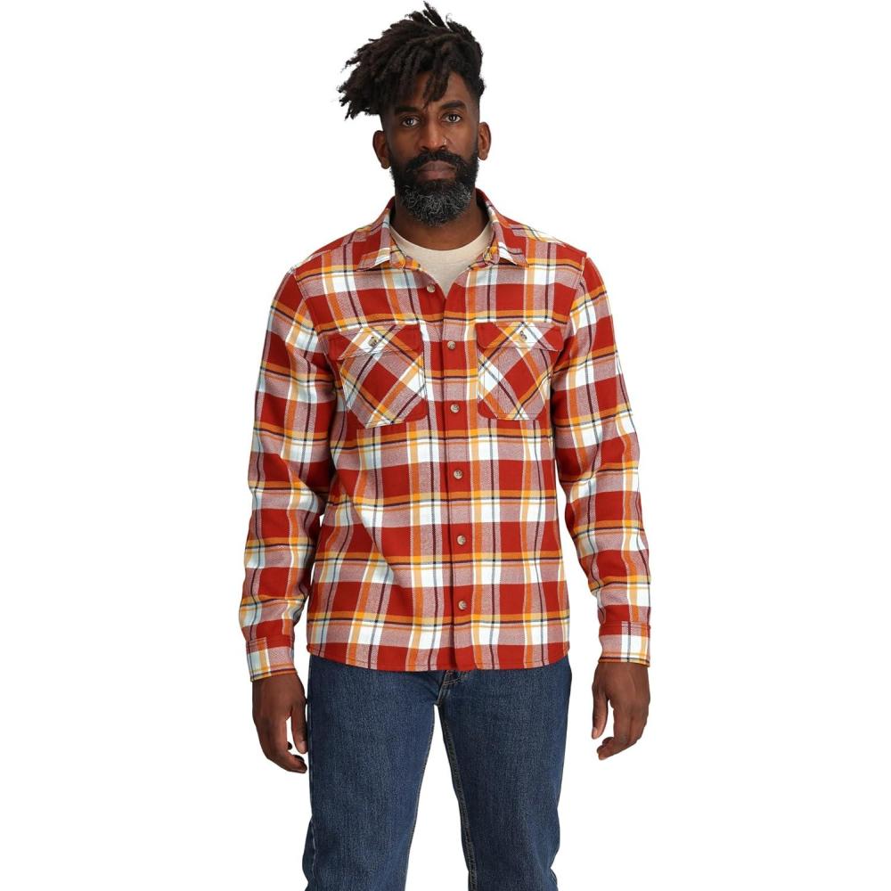 imageOutdoor Research Mens Feedback Flannel Twill ShirtJupiter Plaid