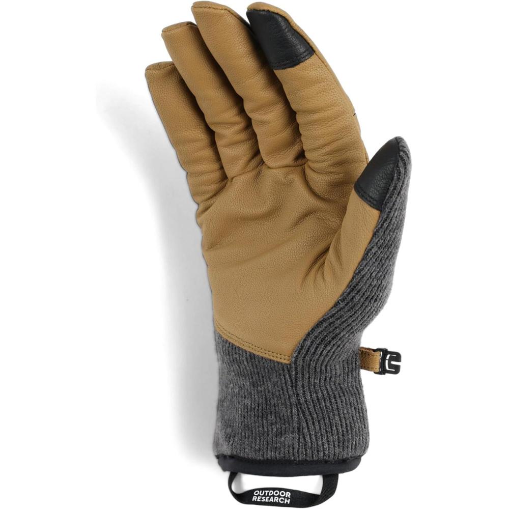 imageOutdoor Research Mens Flurry Leather GlovesCharcoal