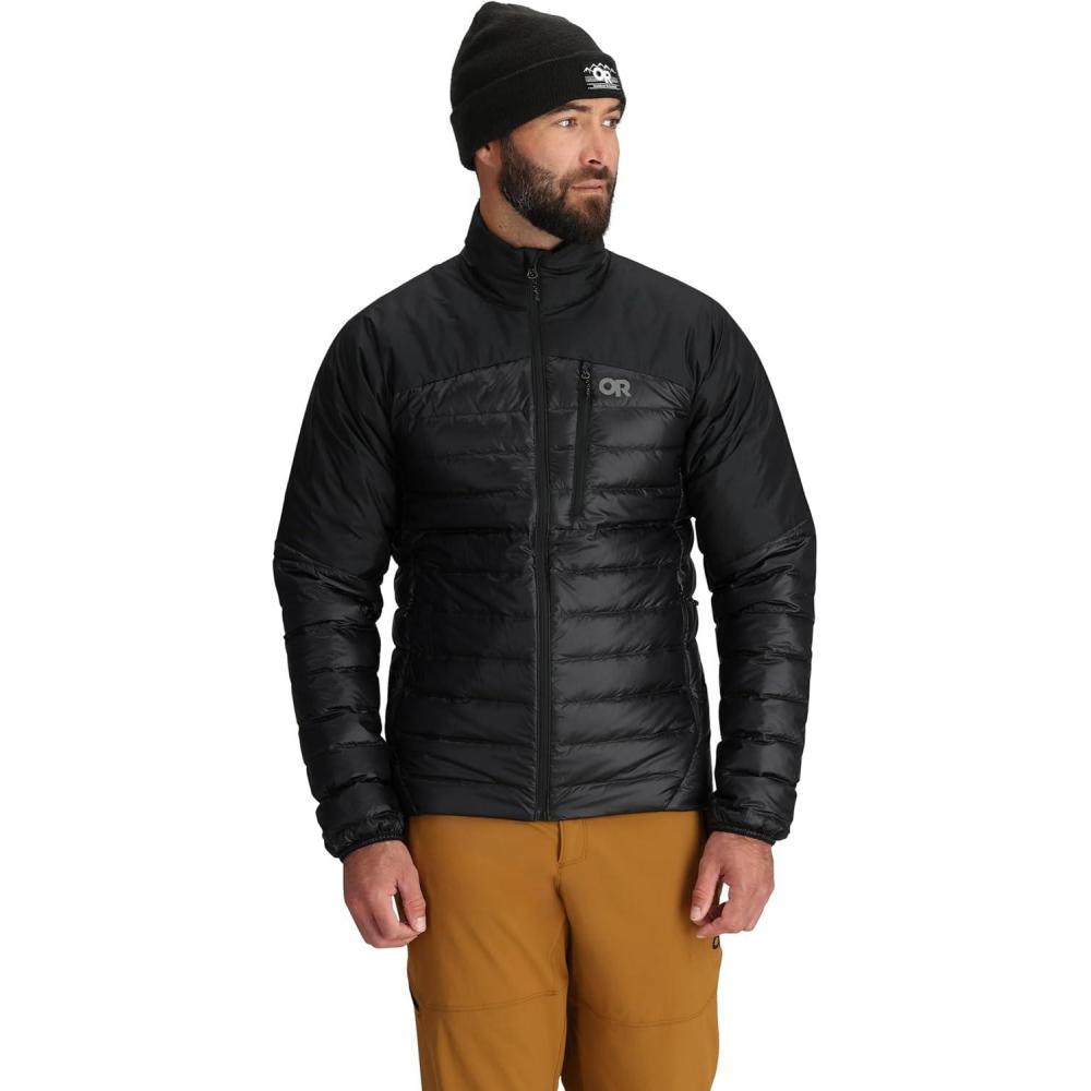 imageOutdoor Research Mens Helium Down Jacket Water Resistant Wind Resistant Lightweight Durable Standard FitBlack