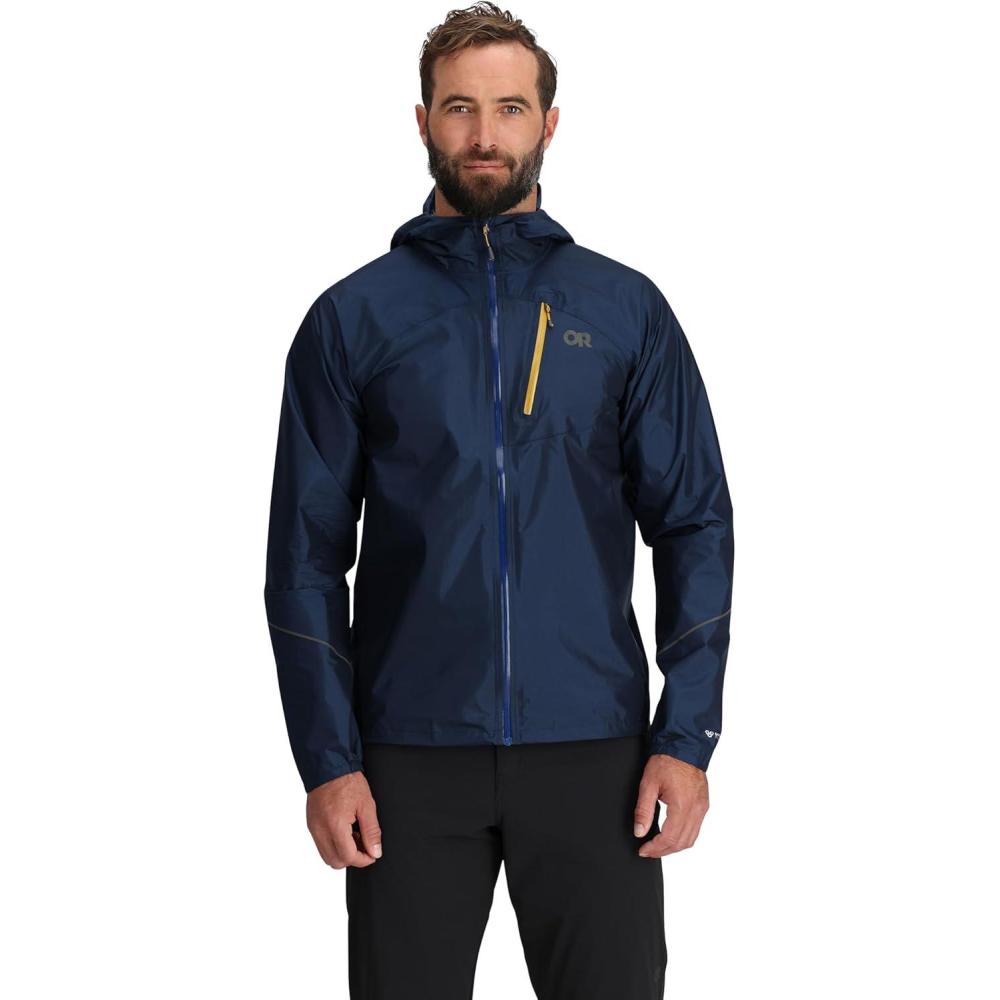 imageOutdoor Research Mens Helium Rain Jacket  Waterproof Windproof Breathable Lightweight Durable Standard FitCenote