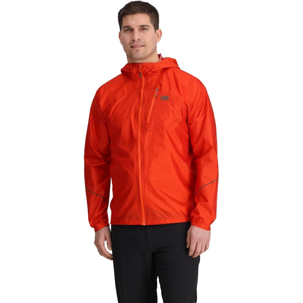 imageOutdoor Research Mens Helium Rain Jacket  Waterproof Windproof Breathable Lightweight Durable Standard FitSpice
