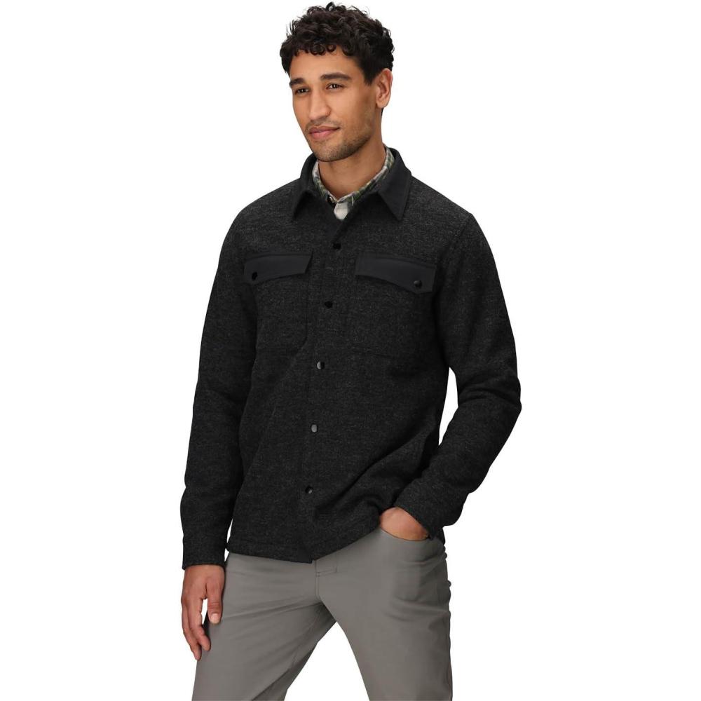 imageOutdoor Research Mens Ranger Shirt Jacket Breathable Fleece Jacket for Hiking UPF 50 MidweightBlack