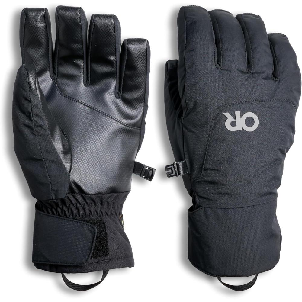 imageOutdoor Research Mens Revolution Undercuff GORETEX Gloves Etip Ski Gloves Waterproof ampamp Windproof InsulatedBlack