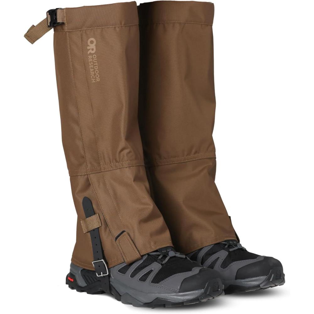 imageOutdoor Research Mens Rocky Mountain High Gaiters II  Water Resistant Durable Leg Protection for Hiking TrailsCoyote