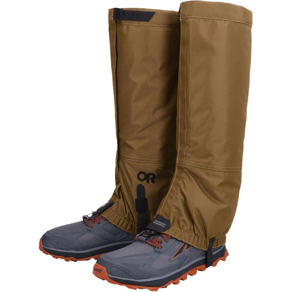 imageOutdoor Research Mens Rocky Mountain High Waterproof Gaiters  Durable Hiking Gaiters ampamp Hunting Gaiters for Trail and Backcountry UseCoyote