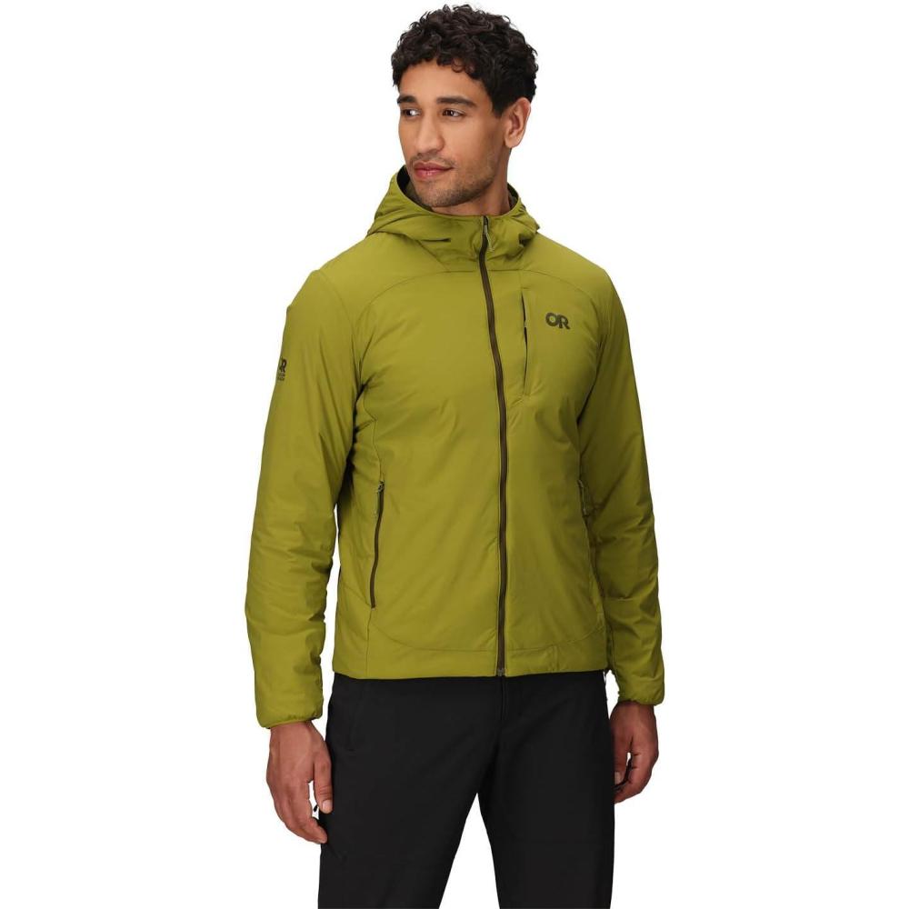 imageOutdoor Research Mens Vesper Insulated Hoodie Lightweight Water Resistant Hiking Jacket 4Seasons ComfortRainforest