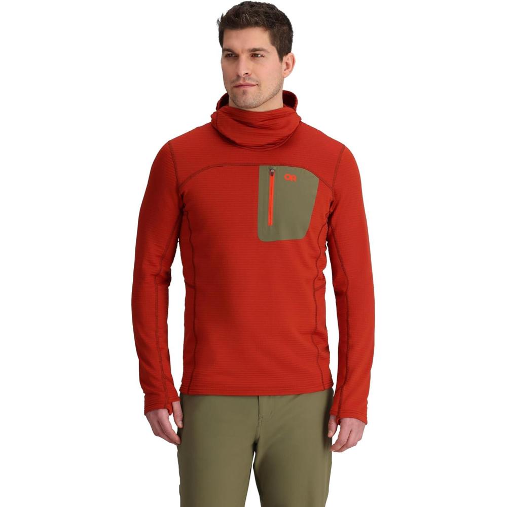 imageOutdoor Research Mens Vigor Grid Fleece Pullover HoodieJupiter