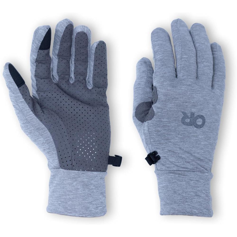 imageOutdoor Research Unisex Activelce Chroma Full Sun Gloves  Lightweight ampamp Breathable UPF 50 Sun Protection GloveGrey Heather