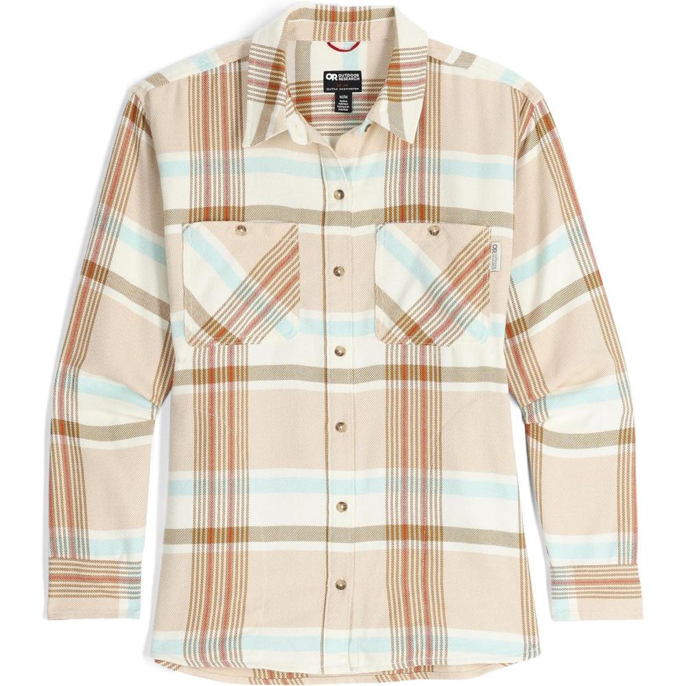 imageOutdoor Research Womens Feedback Flannel Twill ShirtBone Plaid