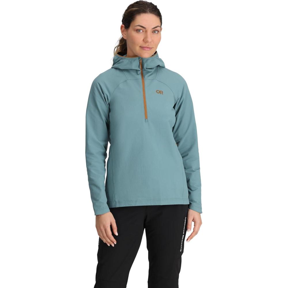 imageOutdoor Research Womens Freewheel Half Zip HoodieNeptune