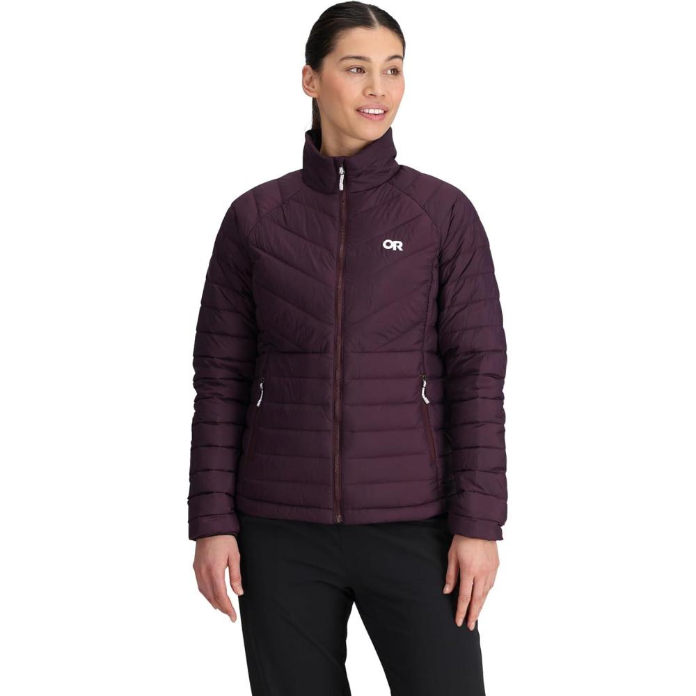 imageOutdoor Research Womens Transcendent Down Jacket Water ampamp Wind Resistant Insulated Lightweight Standard FitAmethyst