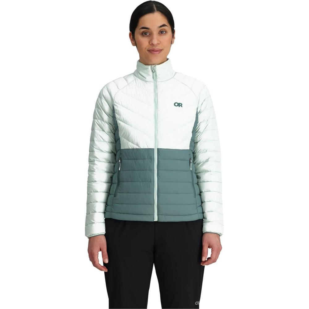 imageOutdoor Research Womens Transcendent Down Jacket  Water ampamp Wind Resistant Insulated Lightweight Standard FitFresh MintNeptune