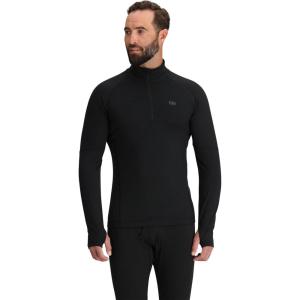 Outdoor Research Men’s Alpine Onset Merino Wool 150 Quarter Zip | Breathable, Moisture Wicking, Quick Drying, UPF 30+(Black)