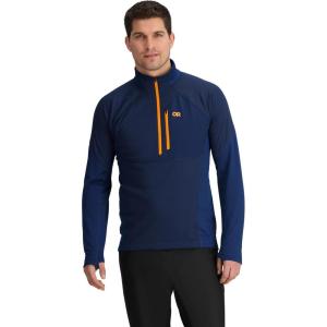 Outdoor Research Men’s Deviator Fleece Half Zip | Temperature Regulating Fabric, Moisture Wicking, UPF 30+(Cenote)