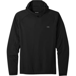 Outdoor Research Men’s Echo Hoodie – Lightweight UPF 15 Sun Shirt, Moisture-Wicking, Odor Control, Breathable(Black)