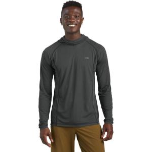Outdoor Research Men’s Echo Hoodie – Lightweight UPF 15 Sun Shirt, Moisture-Wicking, Odor Control, Breathable(Storm)