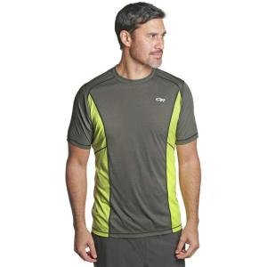 Outdoor Research Men’s Echo T-Shirt(Pewter/Chartreuse)