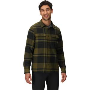 Outdoor Research Men’s Feedback Flannel Twill Shirt(Dark Olive Plaid)
