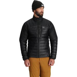Outdoor Research Men’s Helium Down Jacket | Water Resistant, Wind Resistant, Lightweight, Durable, Standard Fit(Black)