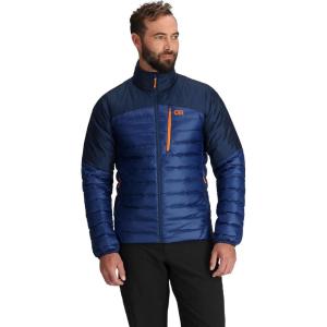 Outdoor Research Men’s Helium Down Jacket | Water Resistant, Wind Resistant, Lightweight, Durable, Standard Fit(Cenote)