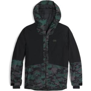 Outdoor Research Men’s Snowcrew Jacket(Grove Camo/Black)