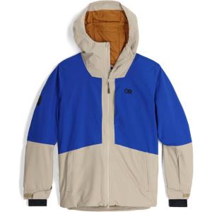 Outdoor Research Men’s Snowcrew Jacket(Pro Khaki/Topaz)