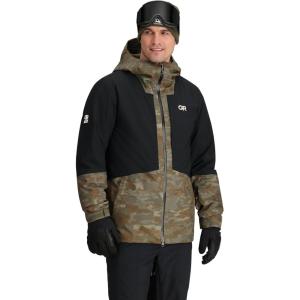 Outdoor Research Men’s Snowcrew Jacket(Ranger Green Camo/Black)