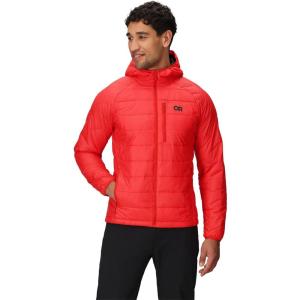 Outdoor Research Men’s SuperStrand XT Hoodie | Ultralight Insulated Jacket for Alpine Temperatures, Windproof(Lingonberry)