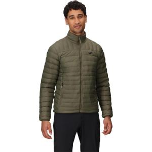 Outdoor Research Men’s Transcendent Down Jacket | Water & Wind Resistant, Insulated, Lightweight, Standard Fit(Ranger Green)