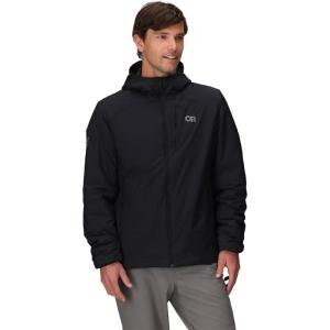 Outdoor Research Men’s Vesper Insulated Hoodie | Lightweight, Water Resistant Hiking Jacket, 4-Seasons Comfort(Black)