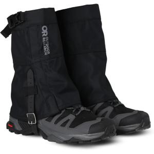 Outdoor Research Rocky Mountain Low Gaiters II | Water Resistant, Durable Leg Protection for Hiking Trails(Black)