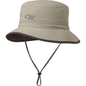 Outdoor Research Sun Bucket Hat – UPF 50+ Wide Brim Lightweight Packable Hat for Hiking, Fishing, Travel & Outdoor Protection(Khaki/Dark Grey)