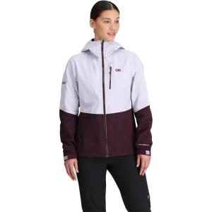 Outdoor Research Women’s Aspire 3L Jacket | Waterproof, Windproof, Hooded, Long Sleeve, Standard Fit(Stardust/Amethyst)