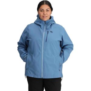 Outdoor Research Women’s Aspire 3L Plus Size Jacket | Waterproof, Windproof, Hooded, Long Sleeve, Standard Fit(Olympic)