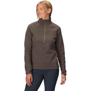 Outdoor Research Women’s Crescent Fleece Half Zip | Merino Wool Jacket, Moisture Wicking Fabric, Midweight(Sable)