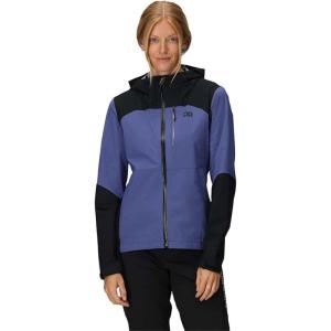Outdoor Research Women’s Freewheel MTB Stretch Rain Jacket | Waterproof & Windproof Mountain Bike Gear, Lightweight(Galactic/Black)
