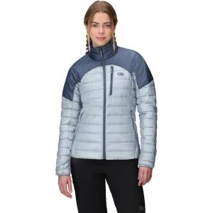 Outdoor Research Women’s Helium Down Jacket | Water Resistant, Wind Resistant, Lightweight, Durable, Standard Fit(Fjord/Summit)
