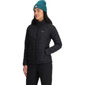 Outdoor Research Women’s Transcendent Down Jacket | Water & Wind Resistant, Insulated, Lightweight, Standard Fit(Black)