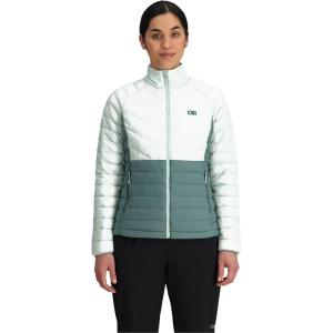 Outdoor Research Women’s Transcendent Down Jacket | Water & Wind Resistant, Insulated, Lightweight, Standard Fit(Fresh Mint/Neptune)