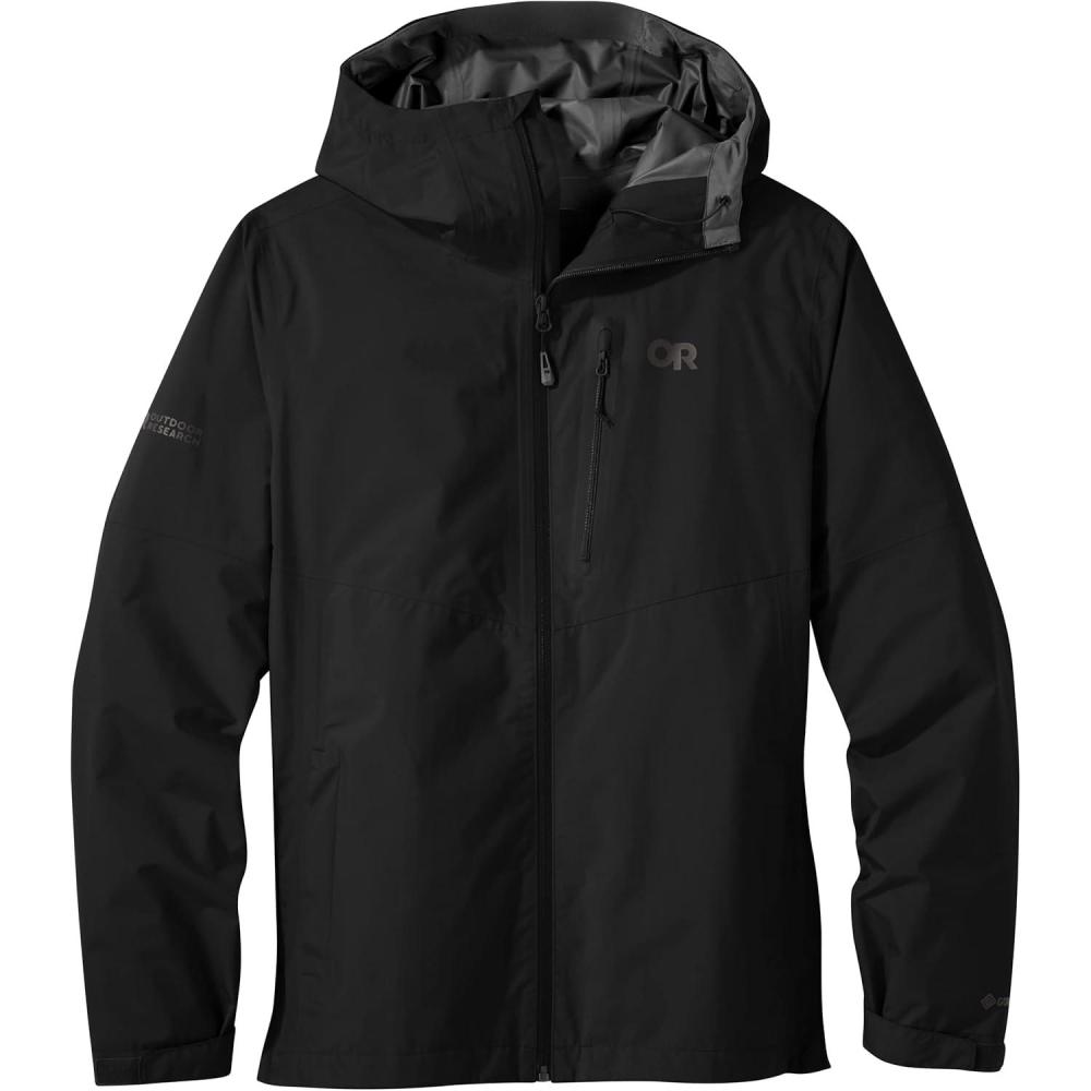 imageOutdoor Research Mens Foray II Jacket  Waterproof ampamp Windproof Hooded Rain CoatBlack