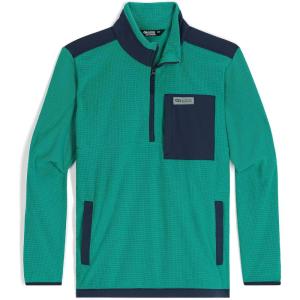 Outdoor Research Men’s Trail Mix Quarter Zip Pullover(Tropical/Naval Blue)