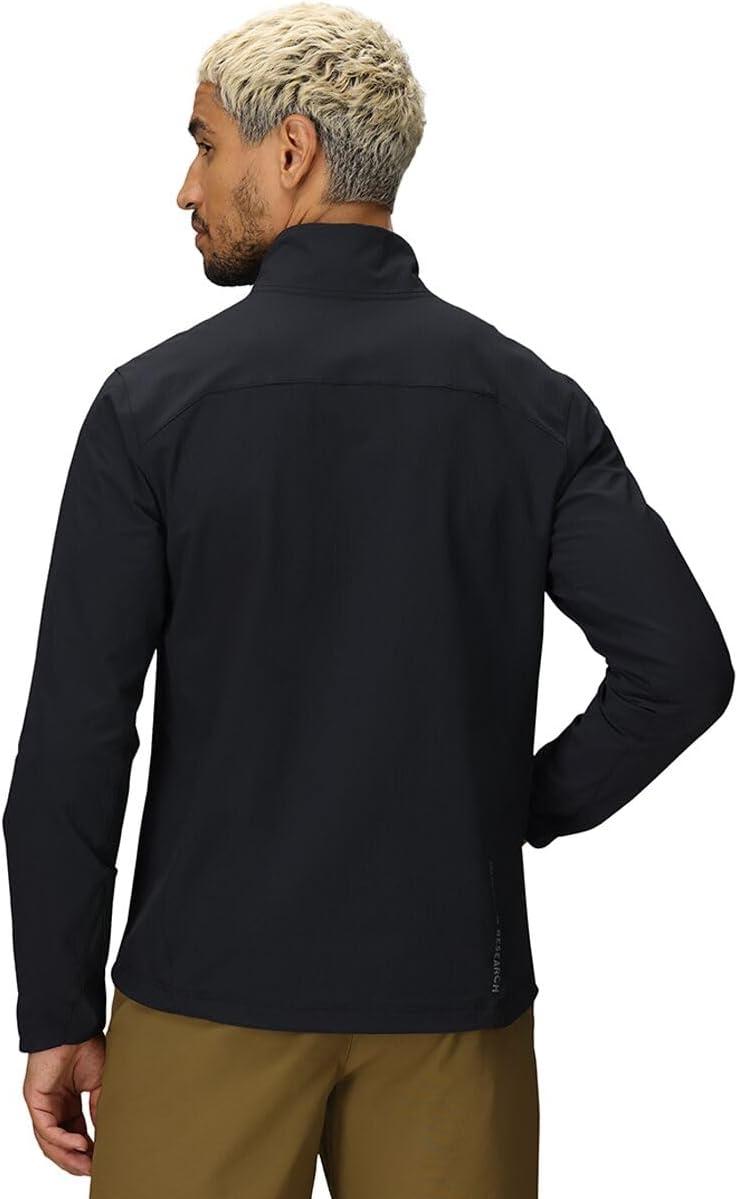 imageOutdoor Research Mens Ultima Softshell Jacket Water ampamp Wind Resistant Zippered Chest ampamp Hand Pockets UPF 50Black