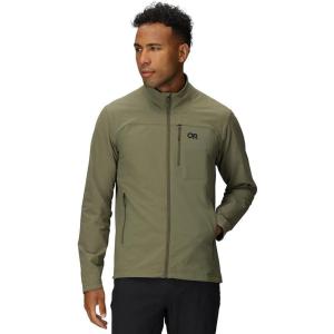 Outdoor Research Men’s Ultima Softshell Jacket | Water & Wind Resistant, Zippered Chest & Hand Pockets, UPF 50+(Ranger Green)