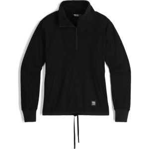 Outdoor Research womens Women’s Trail Mix Quarter Zip Pullover(Black)