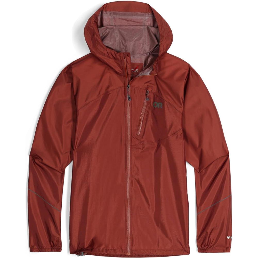 imageOutdoor Research Mens Helium Rain Jacket Breathable Weatherproof JacketBrick