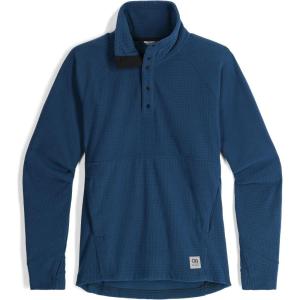 Outdoor Research Women’s Trail Mix Snap Pullover – Wicking Thermal Pullover for Women(Harbor)